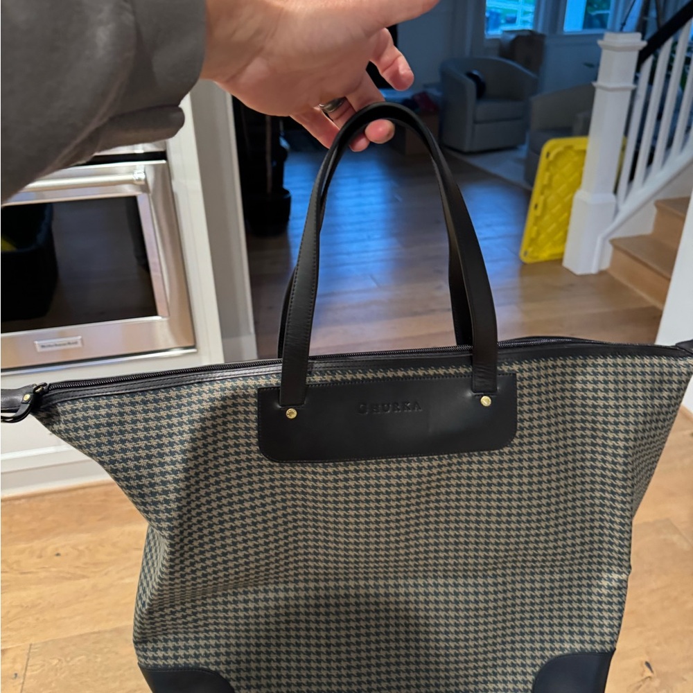 Ghurka Black and Brown Tote Bag